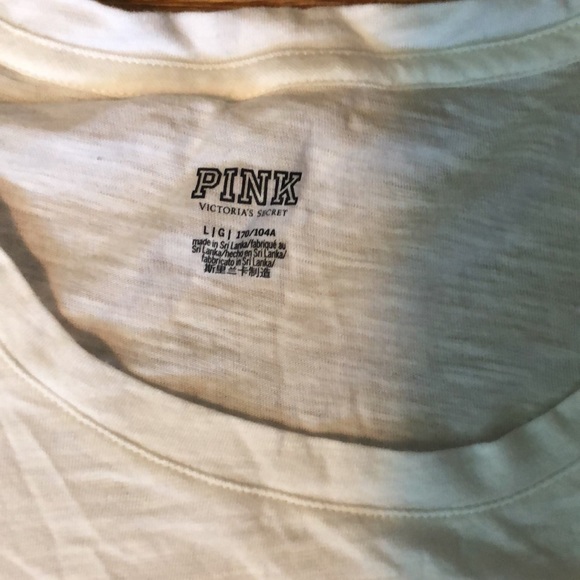 Crew neck white tshirt from Pink - Picture 4 of 4